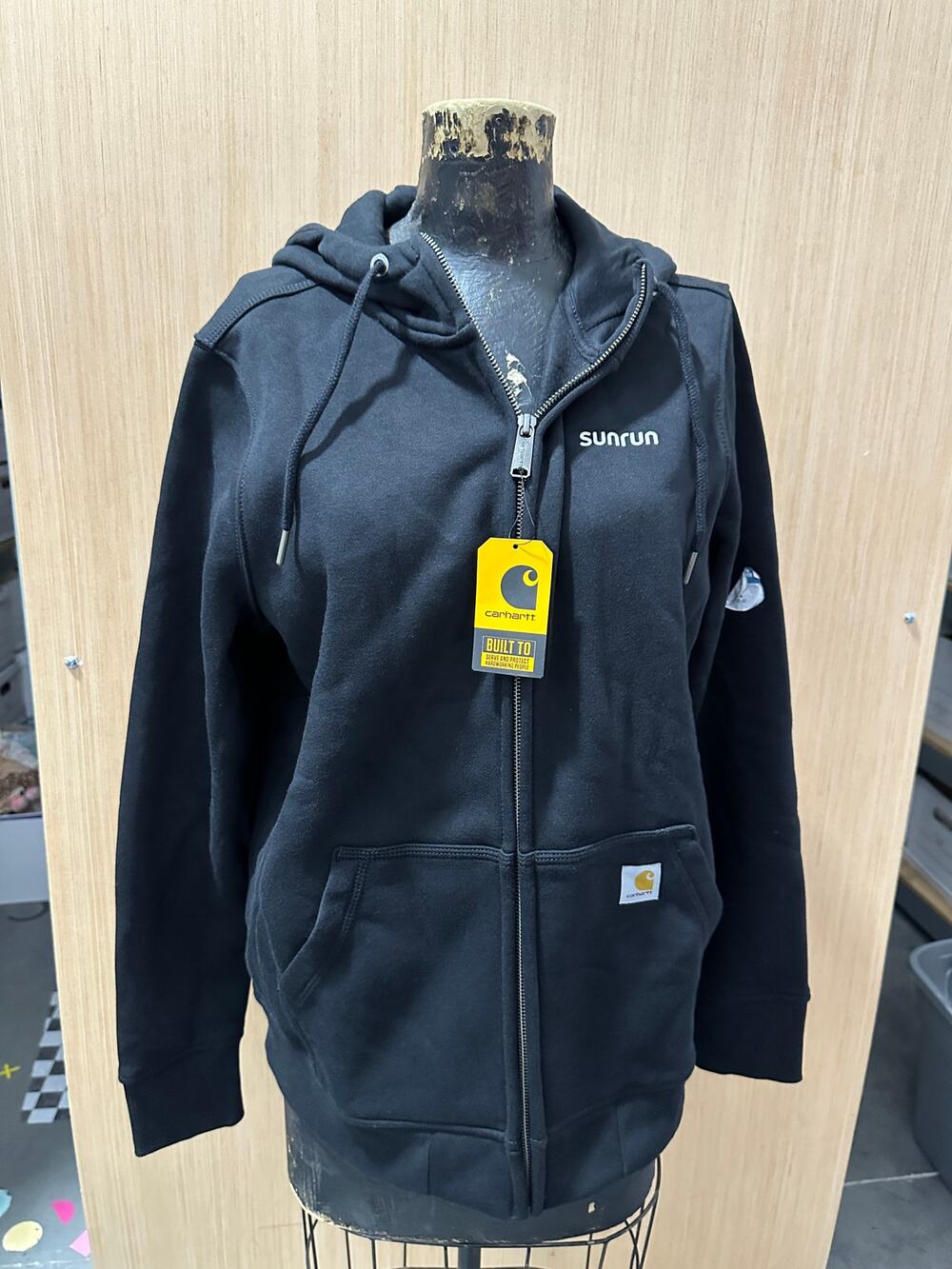 Carhartt, New With Tag, Black Logo, Womens, Zip Up, Hoodie, Large, Jacket